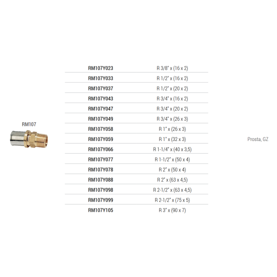 ZŁĄCZKA PROSTA GZ 1"x26x3...